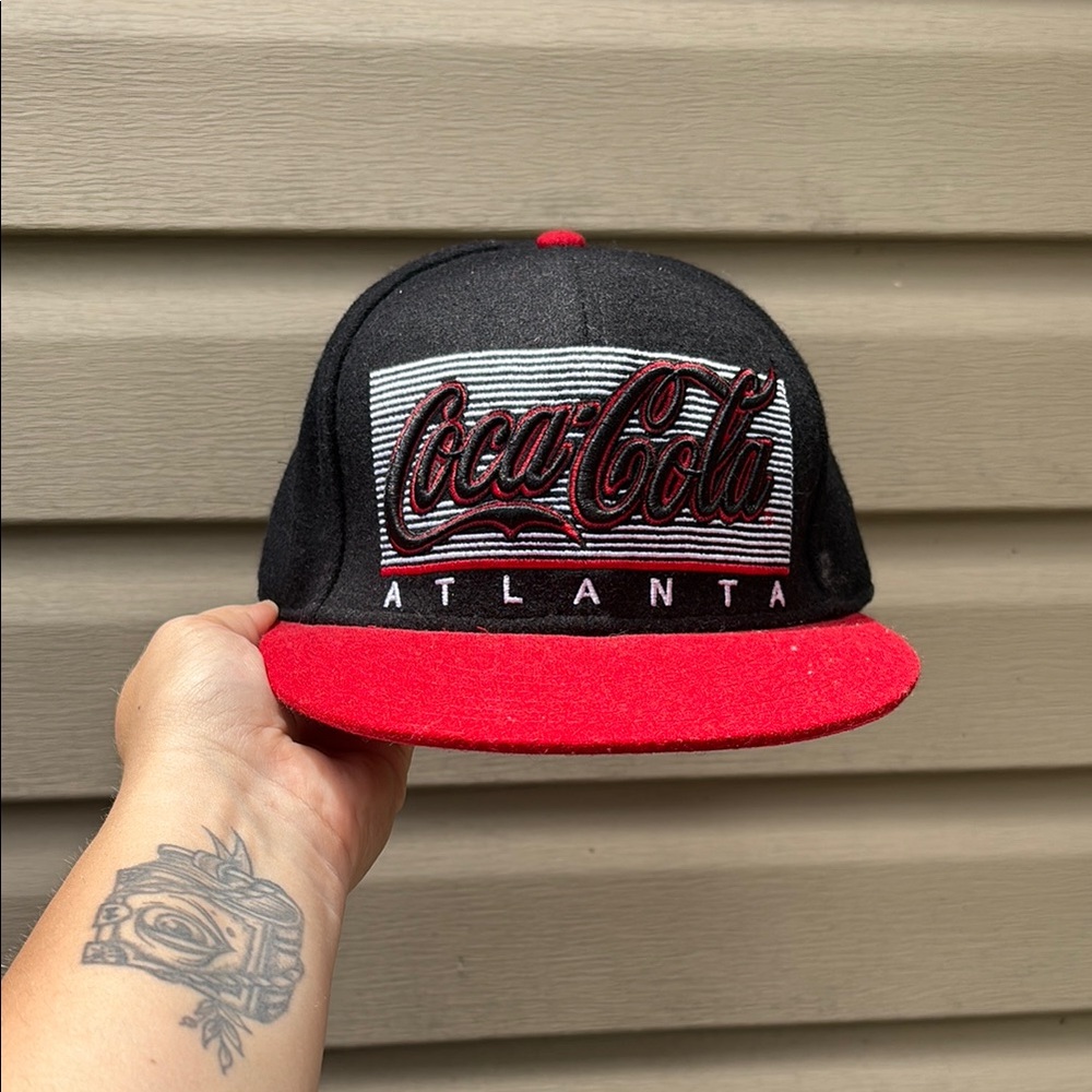 Coca Cola Black and Red Trucker Hat